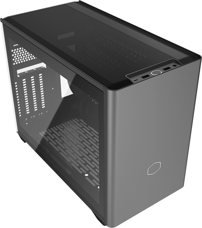 Tweedekans Cooler Master MasterBox NR200P Max Black Incl. 850W PSU & ingebouwde 280mm AiO Tweedekans Cooler Master MasterBox NR200P Max Black Incl. 850W PSU & ingebouwde 280mm AiO